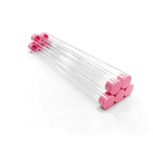 High Quality Clear Transparent Plastic Cylinder Tube Plug for Mascara Reusable Recyclable PP Screen Printed Craft Use Secure Cap