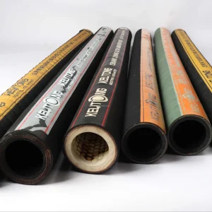 High Quality Custom Reinforced NR Black Industrial Hose Pipe Sand Blast Rubber Hose for Sandblasting Application Cutting