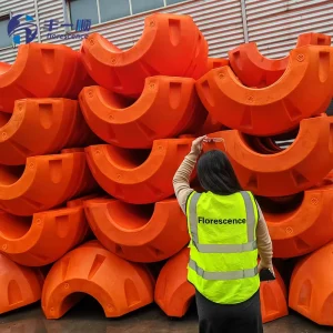 High Quality Durable LLDPE HDPE Plastic Dredging Pipe Floats Hose Floatation Foamed Flexible PE Pipe for Dredging