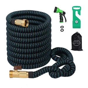 High Quality Expandable 3x Length Latex Garden Hose Pipe with Telescopic Handle Wall Mountable Anti UV