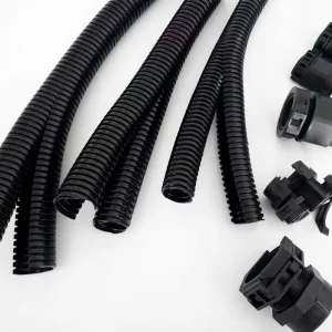 High Quality Fireproof Plastic Bellows Colorful Flexible Corrugated Conduit Hose PA PP PE Tube for Electrical Cable Management