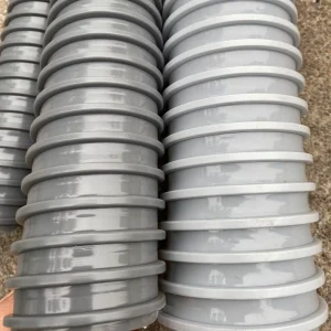 High Quality Flexible PVC Grey Duct Hose Flexible PVC Ducting Hose Pipe