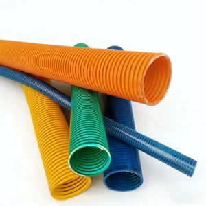 High Quality Flexible PVC Suction Hose 1/2 to 12 Inch 9-11 Bar for Water Oil Sewage Sawdust 50m