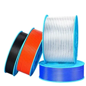 High Quality Flexible Plastic Pneumatic Hose 6mm 8mm 12mm OD Blue Red Clear