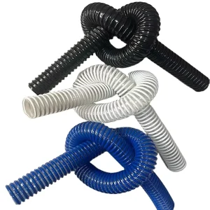 High Pressure Lightweight 100m Spiral Flat PVC Suction Hose Durable Smooth Surface for Irrigation Water Industry Air