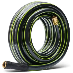 High Quality Green Black 5 Layer 1/4″ 50ft 100FT PVC No Kink Flexible Heavy Duty Garden Watering Water Hose with GHT Fittings