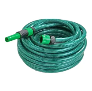 High Quality High Pressure PVC Layflat Expandable Flexible Garden Water Hose for Irrigation with Plastic Connector