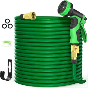 High Quality Lightweight 100ft Latex Expandable Water Garden Hose With Brass Connector for Outdoor Garden Use
