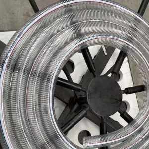 High Quality PVC Steel Wire Reinforced Suction Hose Transparent Water Pipe Garden Watering Hoses Power Suction Hose