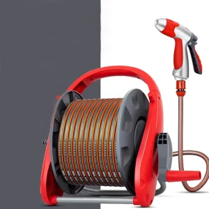 High Quality SG87 10m 20m 30m Retractable Pressure Washer Wall Mounted Flexible Hose Reel Garden Hose