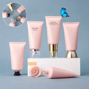 High Quality Soft Squeeze PE Plastic Tubes for Hand Cream Body Cream Skincare Facial Cleaning Empty Tube Cosmetic Packaging