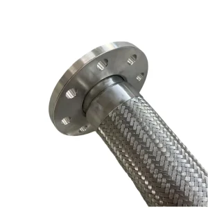 High Quality Ss304 316 Flange Flexible Metal Hose with Corrugated Weave Suitable for Steam and Water Applications