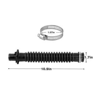 High Quality Universal Washing Machine Rubber Corrugated Pipe Inner Drain Hose Tub To Pump Hose W10899966