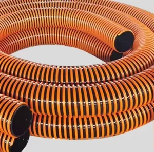 High Strength PVC Ribbed Reinforced Pipe Heavy Duty Abrasion Resistant Industrial Suction Hose for South America