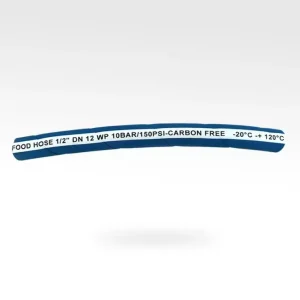 High Temp 1/2 Inch Rubber Hose EPDM Food Grade For Hot Water Steam And Beer Line Commercial Kitchen Use