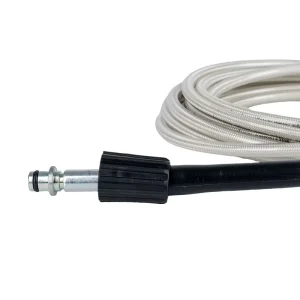 High-Temp Transparent Washer Hose (100°C) PVC/PE Inner & Heat-Resistant Braid