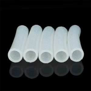 High Temperature 19*28mm Transparent Heat Non-toxic Tasteless Braided Reinforced Rubber Silicone Hose