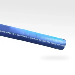 High Temperature 2 Inch Food Grade Rubber Hose EPDM Material For Hot Water Steam And CIP Cleaning In Factory