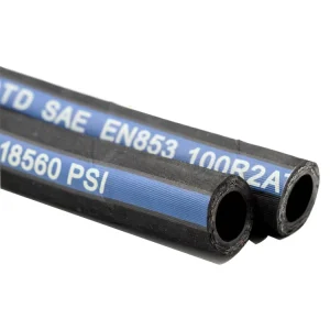 High Temperature EPDM NBR Synthetic Rubber Steam Hose Smooth Surface R2 1 1/4″ Hydraulic Hose Pipe for Steam Lines Air Hose