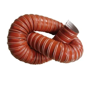 High Temperature Flexible Silicone Hot Air Duct Hose Heat Resistant Plastic Pipe & Duct for Hot Air Applications
