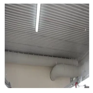 High Temperature Heat Resistant Mildew Proof Square Flexible Fabric Air Duct Hospital Industrial Ventilation Dispersion Hose