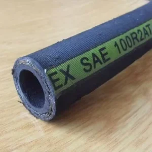High Temperature High Pressure Flexible Braided Rubber Hose R1 R2 R3 R4 R6 Black For Steam Oil Air Delivery Cutting Included