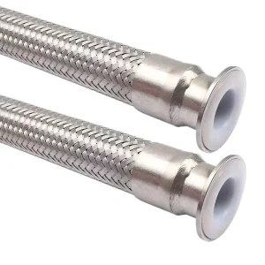 High Temperature High Pressure PTFE Lined Stainless Steel Braided Hose for Industrial Fluid Applications