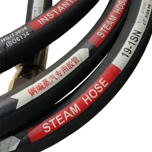 High Temperature Hydraulic EPDM Rubber Steam Hose 17bar Working Pressure Customizable Length Diameter Cutting Service Available