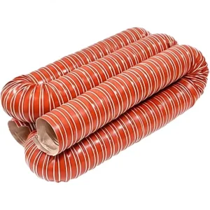 High Temperature Lightweight Silicone Hose Flexible Air Duct Industrial Heating Ventilation Durable High Pressure Resistant