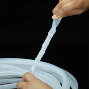 High Temperature Oxygen Thin Wall Clear 30mm Peristaltic Pump Silicone Pipe Flexible Extruded Hose for Smoking