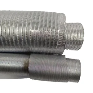High Temperature Resistance Waterproof Corrugated Pure Aluminum Foil Tube Flexible Duct Hose