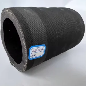 High Temperature Resistant 4″ Black Flexible Sand Blast Hose 10bar High Pressure Custom Cutting Processed