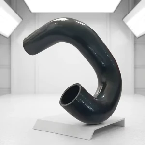 High Temperature Resistant Black Silicone Radiator Hose 5.0mm Wall Thickness Custom Bent Reinforced Rubber Pipe for Truck Car