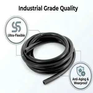 High Temperature Resistant Black Silicone Tubing Anti-Aging Durable Industrial Silicone Rubber Hose for Automotive Vacuum Pipe