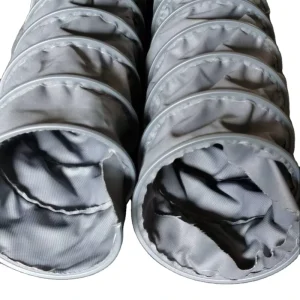 High Temperature Resistant Collapsible Fiberglass Fabric Ventilation Air Duct Fire Resistant Flexible Air Duct