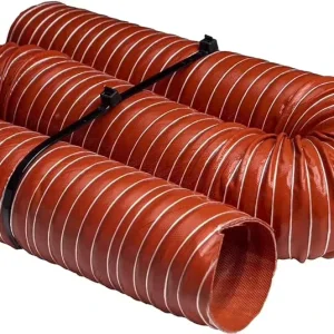 High Temperature Resistant Double Deck 1 inch 2 inch Flexible Air Intake Silicone Coated Duct Hose