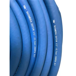 High Temperature Resistant Food Grade Braided Transparent Hose Optional Quick Coupling Safety Clamps