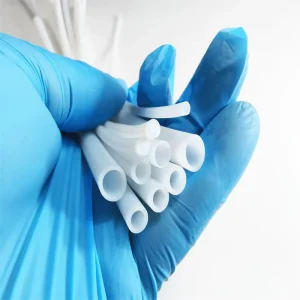 High Temperature Resistant PTFE Tube Corrosion Resistant White PTFE Tube Hard PTFE Hose for 3D Printing