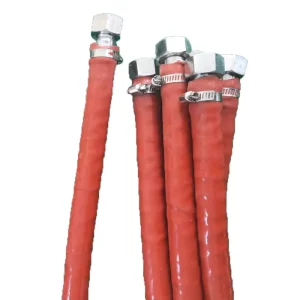 High Temperature Resistant Silicone Sheathed Stainless Steel Metal Hose Fireproof And Flame Retardant Metal Hose