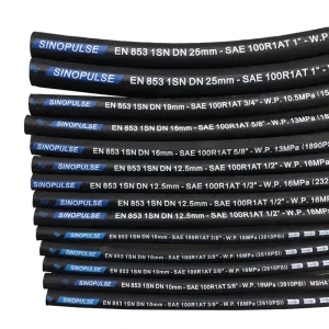 High Tensile EN 853 1SN SAE100 R1AT Hydraulic Hoses