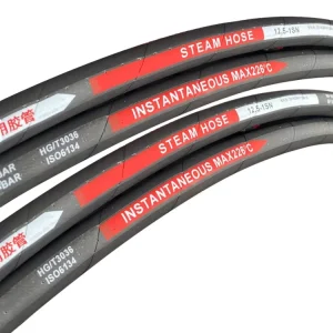 High Tensile Steel Wire Braided Steam Car Wash Hose Hydraulic Rubber Flexible High Pressure Temperature Steam Hose