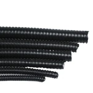 High Tensile Strength Steel Cable Protection Flame Retardant Coated Plastic Metal Hose