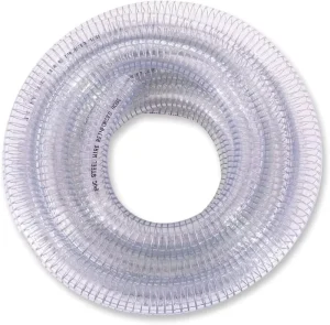 High Transparent PVC Steel Wire Reinforced Hose Anti Kink High Pressure Water Pipe with Visual Flow Monitoring Cutting Service