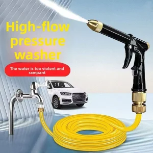 High pressure Freeze proof Explosion proof Household Car Wash Water Gun Hose Garden Retractable Cleaning Watering Nozzle Set