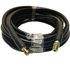 High-pressure Hose Black PVC Car Washing Hose 5800 Psi Fiber Braid Reinforced High Temperature Resistance Cutting for Car