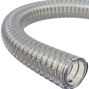 High quality PVC Spiral Steel Wire Reinforced Hose Customizable for Garden Irrigation and Solar Water Heating Systems