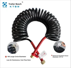 High quality Spiral Air Hose for Trailers Connecting Air Hose for Truck Tractors and Trailers