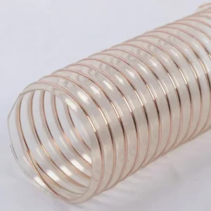 Highly Flexible Compressible Polyurethane Steel Wire Hose Vacuum Cleaner Hose Dust Removal 3-inch PU Air Pipe Line Hose