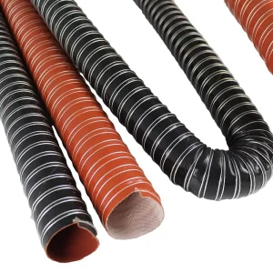 Highly Flexible Silicone Glass Fiber HVAC Systems Industrial Design Style Hot Air Duct Hose for Ventilation LKE00426 4M