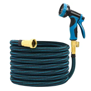 Home & Garden Automatic Retractable Garden Hose Reel 50ft Double Layer Latex for Car Garden Hose Pipe